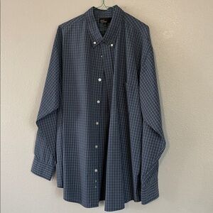 Men’s Blue Marc Edwards Long Sleeve Button Down Shirt Size XL